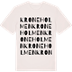 Vintage White t-shirt med Kroneholmen ordlek t-shirt