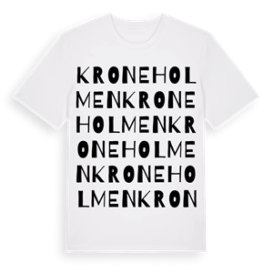 Kroneholmen ordlek t-shirt – ekologisk bomull t-shirt från Pinshirt