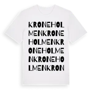 Kroneholmen ordlek t-shirt – ekologisk bomull t-shirt från Pinshirt