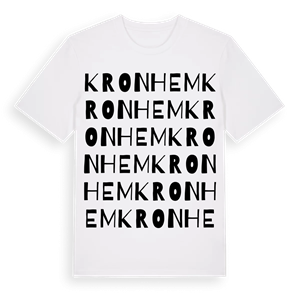 Kronhem ordlek t-shirt – ekologisk bomull t-shirt från Pinshirt