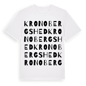 Kronobergs hed ordlek t-shirt – ekologisk bomull t-shirt från Pinshirt