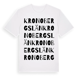 Kronobergs län ordlek t-shirt – ekologisk bomull t-shirt från Pinshirt