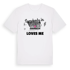 Någon i Kronobergs län älskar mig t-shirt – ekologisk bomull t-shirt från Pinshirt