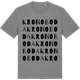 Mid Heather Gray t-shirt med Kronoboda ordlek t-shirt