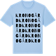 Blue Soul t-shirt med Kronogård ordlek t-shirt