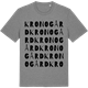 Mid Heather Gray t-shirt med Kronogård ordlek t-shirt
