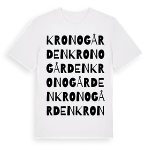 Kronogården ordlek t-shirt – ekologisk bomull t-shirt från Pinshirt