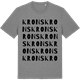 Mid Heather Gray t-shirt med Krons ordlek t-shirt
