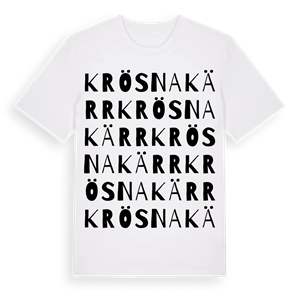 Krösnakärr ordlek t-shirt – ekologisk bomull t-shirt från Pinshirt
