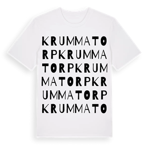 Krummatorp ordlek t-shirt – ekologisk bomull t-shirt från Pinshirt