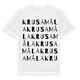 Krusamåla ordlek t-shirt