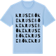 Blue Soul t-shirt med Kruseböke ordlek t-shirt