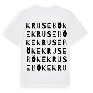 Kruseböke ordlek t-shirt – ekologisk bomull t-shirt från Pinshirt