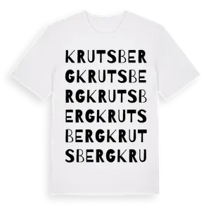 Krutsberg ordlek t-shirt – ekologisk bomull t-shirt från Pinshirt