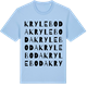 Blue Soul t-shirt med Kryleboda ordlek t-shirt