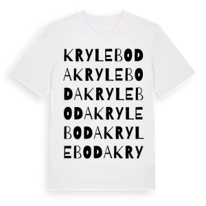 Kryleboda ordlek t-shirt – ekologisk bomull t-shirt från Pinshirt