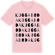 Pink Cotton t-shirt med Kuggaboda ordlek t-shirt