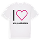 White t-shirt med Jag älskar Kullagården t-shirt stort tryck