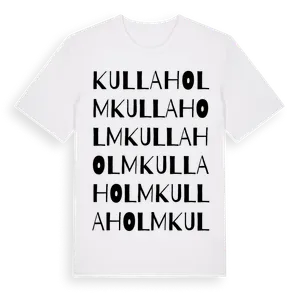 Kullaholm ordlek t-shirt – ekologisk bomull t-shirt från Pinshirt
