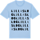 Blue Soul t-shirt med Kullaskog ordlek t-shirt