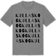 Mid Heather Gray t-shirt med Kullaskog ordlek t-shirt