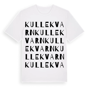 Kullekvarn ordlek t-shirt – ekologisk bomull t-shirt från Pinshirt