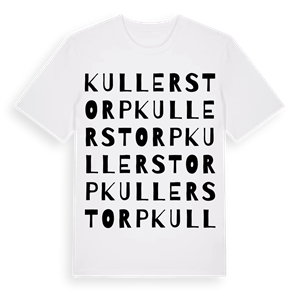 Kullerstorp ordlek t-shirt – ekologisk bomull t-shirt från Pinshirt