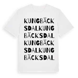 Kungbäcksdal ordlek t-shirt – ekologisk bomull t-shirt från Pinshirt