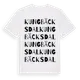 White t-shirt med Kungbäcksdal ordlek t-shirt