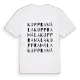 Kuppramåla ordlek t-shirt