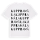 Kuppramåla ordlek t-shirt