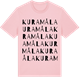 Pink Cotton t-shirt med Kuramåla ordlek t-shirt