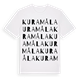White t-shirt med Kuramåla ordlek t-shirt