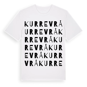 Kurrevrå ordlek t-shirt – ekologisk bomull t-shirt från Pinshirt