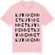 Pink Cotton t-shirt med Kuvahemmet ordlek t-shirt