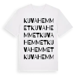 Kuvahemmet ordlek t-shirt – ekologisk bomull t-shirt från Pinshirt