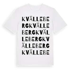 Kvälleberg ordlek t-shirt – ekologisk bomull t-shirt från Pinshirt