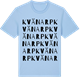 Blue Soul t-shirt med Kvänarp ordlek t-shirt