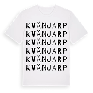 Kvänjarp ordlek t-shirt – ekologisk bomull t-shirt från Pinshirt