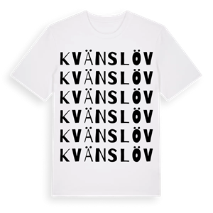 Kvänslöv ordlek t-shirt – ekologisk bomull t-shirt från Pinshirt