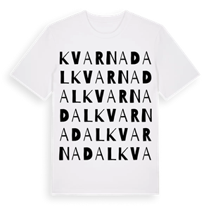 Kvarnadal ordlek t-shirt – ekologisk bomull t-shirt från Pinshirt