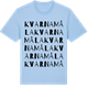 Blue Soul t-shirt med Kvarnamåla ordlek t-shirt