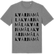 Mid Heather Gray t-shirt med Kvarnamåla ordlek t-shirt