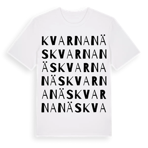 Kvarnanäs ordlek t-shirt – ekologisk bomull t-shirt från Pinshirt