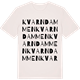 Vintage White t-shirt med Kvarndammen ordlek t-shirt