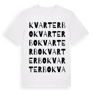 Kvarterbo ordlek t-shirt – ekologisk bomull t-shirt från Pinshirt
