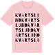 Pink Cotton t-shirt med Kvartslund ordlek t-shirt