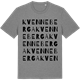 Mid Heather Gray t-shirt med Kvenneberga ordlek t-shirt