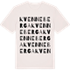 Vintage White t-shirt med Kvenneberga ordlek t-shirt