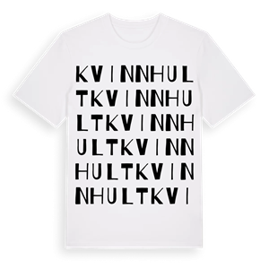 Kvinnhult ordlek t-shirt – ekologisk bomull t-shirt från Pinshirt
